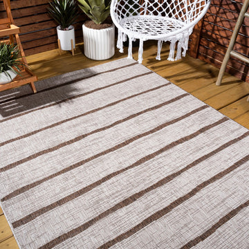Colonia Berber Stripe Indoor/outdoor Area Rug
